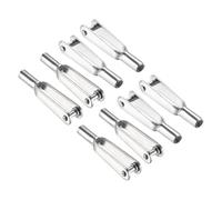 QUARKZMAN 8Pcs Metal Clevis Quick Link M2 Thread Steel Clevis Self Locking Clip Fixing Wing for RC Airplane Car Helicopter Model Replacements, 2mm x 22mm