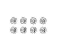 QUARKZMAN 8Pcs MR52Zz Rodamientos Rígidos de Bolas Z2 2 x 5 x 2.5mm Acero de Rodamiento de Cromo de Carbono Alto Doble Blindaje Metálico Rodamientos de Precisión, P0 (Abec 1)