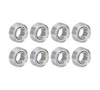 QUARKZMAN 8Pcs MR84Zz Rodamientos Rígidos de Bolas Z2 4 x 8 x 3mm Acero de Rodamiento de Cromo de Carbono Alto Doble Blindaje Metálico Rodamientos de Precisión, P0 (Abec 1)