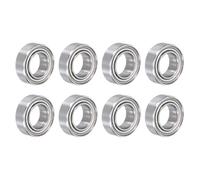 QUARKZMAN 8Pcs MR95Zz Rodamientos Rígidos de Bolas Z2 5 x 9 x 3mm Acero de Rodamiento de Cromo de Carbono Alto Doble Blindaje Metálico Rodamientos de Precisión, P0 (Abec 1)