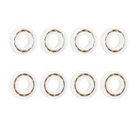 QUARKZMAN 8Pcs Rodamientos De Plástico POM 6003, 17 x 35 x 10 mm Rodamientos De Bolas De Ranura Profunda, Jaula De Nylon Con Bolas De Vidrio