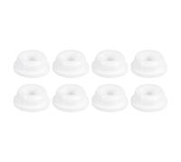 QUARKZMAN 8pcs Tapón de Silicona, Tapones Pata Botones de Silicona Tapa de Botón de Goma Sellador de Silicona Reutilizable para Orificio de 27mm/1.06",Blanco