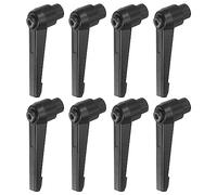 QUARKZMAN 8uds Ajustable Sujeción Palanca Manijas M8 Hembra Rosca Perillas Giratorio Tornillo Bloqueo Rápida Liberación Trinquete Pulsador Botón Mango, Negro