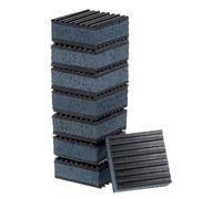 QUARKZMAN 8uds Goma Anti Vibración Almohadillas 2"x2"x7/8" Absorbente Amortiguación Antideslizante Ruido Almohadillas con EVA Centro para Aire Compresor Acondicionador