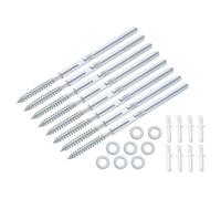 QUARKZMAN 8uds Soportes Flotantes Soportes Metales Soportes Ocultos Soportes 8 x 100mm (0,3 x 3,9 Pulgadas) Soportes Invisibles Soportes con Tornillos para Estantes Flotantes Madera