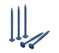QUARKZMAN #8x2" Bolsillo Tornillos, 250uds Cuadrada Punta Autorroscantes Madera Tornillos con Azul Recubrimiento, para Carpintería