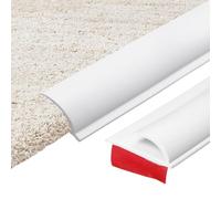 QUARKZMAN 9.84 Pies X 1.18" X 0.2" Tira De Transición De Alfombra A Baldosa Tira Autoadhesiva Para Borde De Alfombra Cubrehuecos De PVC Borde Para Laminado Superficies Desniveladas