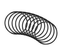 QUARKZMAN 95mm x 87mm x 4mm Nitrilo Goma Juntas Tóricas x 10uds Redondo Junta Arandela para Grifo Plomería Reparación Sellado Conexión [Negro]