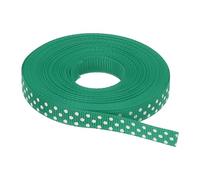 QUARKZMAN 9m Cintas Decorativas Grosgrain, Ancho 10mm Ribbon Manualidades Adorno con Puntos para Lazos Decoración Embalaje Regalo Flores Boda Navidad Fiestas Cumpleaños, Verde Pálido