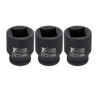 QUARKZMAN A 4 Punti Attacco 1/2" 21mm Metrica Da Urto Quadrata Lunghezza 45mm (1.8") Acciaio 40CR Fosfatato Standard Per Ruota Utensile Per Riparazioni Auto Meccanica Uso Domestico