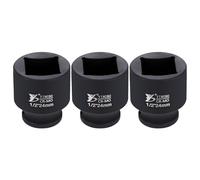 QUARKZMAN A 4 Punti Attacco 1/2" 24mm Metrica A Impatto Quadrata Lunghezza 40mm Acciaio 40CR Fosfatato Standard Manicotto Ruota Strumento Per Riparazione Auto Meccanica Uso Domestico