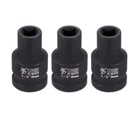 QUARKZMAN A 4 Punti Attacco 1/2" 8mm Metrica A Impatto Quadrata Lunghezza 40mm (1.6") Acciaio 40CR Fosfatato Standard Attrezzo A Manica Per Auto Riparazioni Meccaniche Uso Domestico