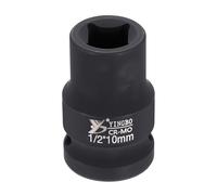 QUARKZMAN A 4 Punti Per Avvitatore 1/2" 10mm Metrica Quadrata Per Urto Lunghezza 1.5" (38mm) Acciaio 40CR Fosfatato Standard Utensile Per Ruota Per Riparazioni Auto Meccaniche Uso Domestico