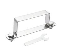 QUARKZMAN Abrazadera En Forma De U Para Tubo Cuadrado 90x45mm Soporte En Forma De U De Acero Inoxidable 304 Con Placa De Pernos Tuercas Y Llave Para Tubos Barra De Puerta Cerrada