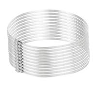 QUARKZMAN Abrazaderas Conducto Acero Inoxidable 304 9.5 Pulgadas 10 Pcss Ajustables Con Tubo Tornillo Sin Fin Conductos Calefacción