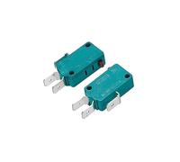 QUARKZMAN AC 16A 125V/250V Pulsador Botón Actuador Micro Límite Interruptor x 2uds 1NO+1NC Normalmente Abierto Cerrar Interruptor, [Verde]