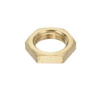 QUARKZMAN Accesorio de Tubería G1/8 Tuerca Hexagonal de Bloqueo Tuerca Delgada Roscada Hembra para Fijación de Fontanería, Latón 1 Pieza