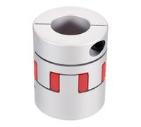 QUARKZMAN Acoplamiento de eje de aluminio 29mm a 29mm Acoplamiento flexible | de araña, Acoplador de eje de araña, Conjunto de eje de junta, L66mm x D55mm, Conector para impresoras 3D