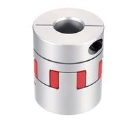 QUARKZMAN Acoplamiento de Eje de Aluminio Acoplador de Eje 20mm a 20mm Acoplamiento Flexible de Araña L50mm x D40mm Conector de Eje de Araña para Impresoras 3D DIY Máquina Fresadora CNC