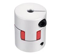 QUARKZMAN Acoplamiento de eje de aluminio de 12 mm a 14 mm Acoplamiento flexible L66mm x D55mm Conector de eje de mandíbula para impresoras 3D DIY Codificador CNC Máquina de fresado