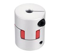 QUARKZMAN Acoplamiento de eje de aluminio de 14 mm a 20 mm, flexible, 50 mm x 40 mm, articulación de acoplamiento de onda de araña para impresora 3D, codificador de bricolaje, fresadora CNC