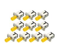 QUARKZMAN Adaptador de Fibra Óptica ST-SC/UPC con Brida, Adaptador Simplex de Modo Único, ST-SC/UPC, para Conector de Red de Internet, 10 Unidades