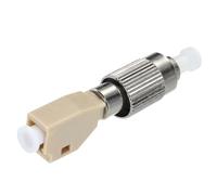 QUARKZMAN Adaptador Óptico de Fibra FC/UPC Macho-LC/UPC Hembra, Adaptador Simplex Multimodo 50/125, FC/UPC-LC/UPC, para Conector de Red de Internet, 1 Unidad