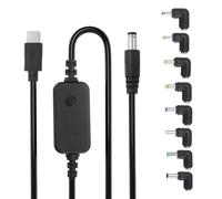 QUARKZMAN Adaptador USB C A DC PD Con 8 Puntas De Conector 1.18m/3.9ft 5V 9V 12V 15V 20V Cable Disparador PD Tipo-C A DC Cable De Alimentación Convertidor De Cargador Para Routers.