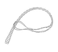 QUARKZMAN Agarre de Cable de Tracción 1.2 pies Malla de Alambre Tirador Calcetines Agarre Doble Cabeza de Acero Galvanizado Cubierta de Red Suave (D:9-12mm, Plateado)