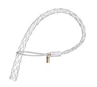 QUARKZMAN Agarre de Tirar Cables para Cables de 20-25 mm, con Tuerca de 4.2 mm, Calcetín de Malla de Alambre de 53 cm, Agarre, Cubierta Lisa, 1 Pieza (Plateado)