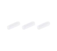 QUARKZMAN Agitador Magnético Varilla De Agitación 12mm (0.47") x 3mm Forma Cilíndrica Recubrimiento De PTFE Imán Blanco Para Laboratorio 3 Piezas
