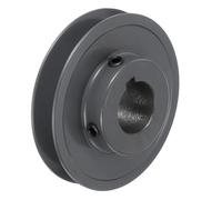 QUARKZMAN AK34-1 Polea De Correa En V 1/8" 1 1/8" Diámetro Interior 3.45" Diámetro Exterior Una Ranura Polea De Alma Perforada A Medida Hierro Fundido Sección De Correa Para 4L O Correa A