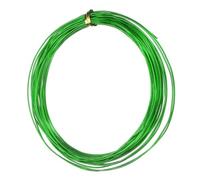 QUARKZMAN Alambre de Armadura de Aluminio de 1Mm Calibre 18, 32.8 Pies (10M) Cordón de Alambre Metálico Flexible para Manualidades de Joyería, Creación de Bonsái Floral, Verde
