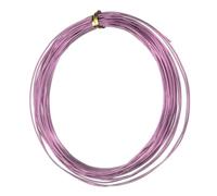 QUARKZMAN Alambre de Armadura de Aluminio de Calibre 18 de 1Mm, 32.8 Pies (10M) Alambre Metálico Flexible para Hacer Joyas, Manualidades, Coronas, Esculturas de Árboles Bonsái, Color Rosa