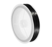 QUARKZMAN Alambre De Cobre Calibre 20 (0.8MM) Para Hacer Joyas Resistente Al Deslustre Alambre Para Abalorios Para Suministros De Manualidades De Joyería, Negro, 14M