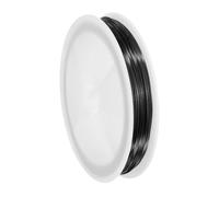 QUARKZMAN Alambre De Cobre Calibre 22 (0.6MM) Para Hacer Joyería Alambre Para Abalorios Resistente A La Oxidación Para Suministros De Manualidades De Joyería, Negro, 38M