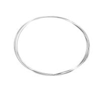 QUARKZMAN Alambre De Titanio, 7 Pies X 1.5mm Calibre 15 TC4 Titanio Blando Alambre Redondo Metal Para Fabricación De Joyería Soldadura Electricidad (Color Plateado)