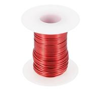 QUARKZMAN Alambre Esmaltado 25 AWG, Alambre De Cobre Esmaltado Calibre 25 4 Oz Para Bobinas Magnéticas En Transformadores, Grado F 311 Fahrenheit (155 Celsius), Rojo, Blanco