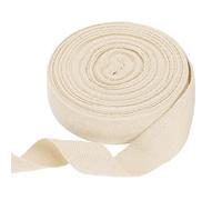 QUARKZMAN Algodón Cinta Beige, 25mm x 10m Cinta Bies de Espiga Cuerda al sesgo Sarga Correa Tela Fina para Coser Costura Accesorio para Manualidades DIY Envoltura Regalo Ropa