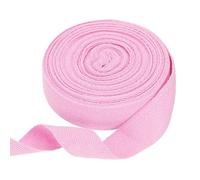 QUARKZMAN Algodón Cinta Rosa Claro, 25mm x 10m Cinta Bies de Espiga Cuerda al sesgo Sarga Correa Tela Fina para Coser Costura Accesorio para Manualidades DIY Envoltura Regalo Ropa