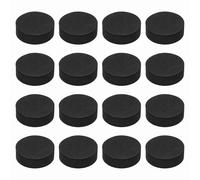 QUARKZMAN Almohadillas De Aislamiento Para Altavoces De Un Solo Lado 35mmx12mm Redondas Negras Antideslizantes De Espuma Acústica EVA Pies Base Antivibratoria Paquete De 16