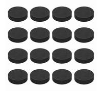 QUARKZMAN Almohadillas De Aislamiento Para Altavoces De Un Solo Lado 45mmx12mm Redondas Negras Antideslizantes De Espuma Acústica EVA Pies Base Antivibración Paquete De 16