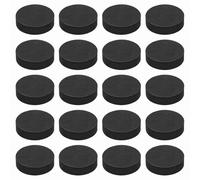 QUARKZMAN Almohadillas De Aislamiento Para Altavoces De Un Solo Lado 45mmx12mm Redondas Negras Antideslizantes De Espuma Acústica EVA Pies Base Antivibratoria Paquete De 32
