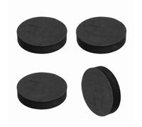 QUARKZMAN Almohadillas De Aislamiento Para Altavoces De Un Solo Lado 55mmx12mm Redondas Negras Antideslizantes De Espuma Acústica EVA Pies Base Antivibratoria Paquete De 4