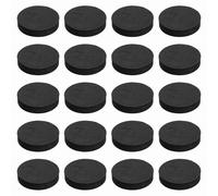 QUARKZMAN Almohadillas De Aislamiento Para Altavoces De Un Solo Lado 55mmx12mm Redondas Negras Antideslizantes De Espuma Acústica EVA Pies Base Antivibración Paquete De 32