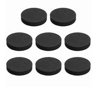 QUARKZMAN Almohadillas De Aislamiento Para Altavoces De Un Solo Lado 60mmx12mm Redondas Negras Antideslizantes De Espuma Acústica EVA Bases Antivibración Paquete De 8