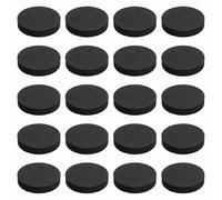QUARKZMAN Almohadillas De Aislamiento Para Altavoces De Un Solo Lado, 60mmx12mm Redondas Negras Antideslizantes De Espuma Acústica EVA Bases Antivibratorias, Paquete De 32