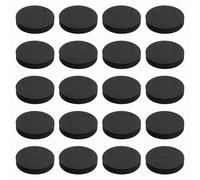 QUARKZMAN Almohadillas De Aislamiento Para Altavoces De Un Solo Lado 65mmx12mm Redondas Negras Antideslizantes De Espuma Acústica EVA Pies Base Antivibración Paquete De 32