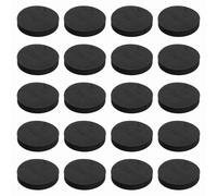 QUARKZMAN Almohadillas De Aislamiento Para Altavoces De Un Solo Lado 70mmx12mm Redondas Negras Antideslizantes De Espuma Acústica EVA Pies Base Antivibratoria Paquete De 32