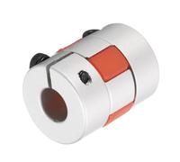QUARKZMAN Aluminio Ciruela Eje Acoplamiento 5mm a 8mm Diámetro L25xD20 Flexible Acoplador Junta para Máquina y Servo Escalonado Motor Paquete de 1
